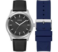 Guess Men's Analogue Quartz Watch Noir/Argent Taille unique Male