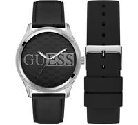 Guess Men's Analogue Quartz Watch Noir/Argent Taille unique Male