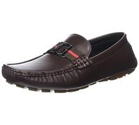 GUESS Men's ASKERS Loafer, Dark Brown, 10