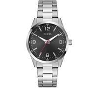 Guess Men's Easton Analogue Quartz Watch Noir/Argent Taille unique Male