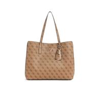 GUESS Meridian II Girlfriend Tote Bag Latte Logo