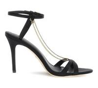GUESS Metal Chain Sandal Jet Black A996 Taille: 40 | Sandales Outlet | Femme | Le Noir