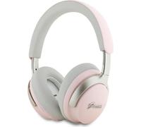 Guess Metal Script Logo - Écouteurs intra-auriculaires sans fil Bluetooth ANC + ENC (rose)
