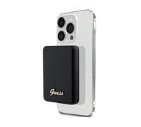 Guess Metal Script Logo MagSafe - Power Bank à induction MagSafe 3 000 mAh 5 W (noir)
