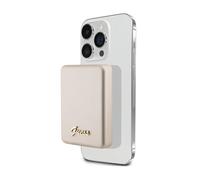 Guess Metal Script Logo MagSafe - Power Bank inductive 3000 mAh 5W MagSafe (or)