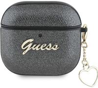 Guess Metallic Script Charm Apple AirPods 4 schwarz