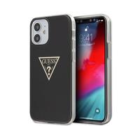Guess Metallic Triange - Coque pour iPhone 12 Mini (noir)