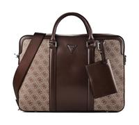 GUESS serviette pour ordinateur portable Milano Laptop Bag Beige/Cognac marron clair