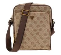 GUESS Milano Top Zip Xbody With Front Pocket Beige / Brown