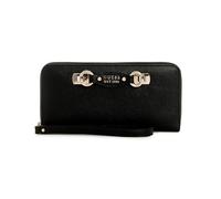 GUESS Mimina - Portefeuille large zippé pour femme - Noir