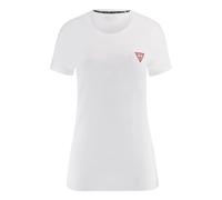 Guess - Mini Triangle Tee T-shirt en Coton - Femme - Tops - Blanc - Taille: 46 FR