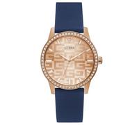 GUESS Mixte Analogique-Numérique Quartz Montre avec Bracelet en Silicone