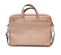 GUESS Mixte Saffiano Hot Stamp Triangle Logo Sac, Rose
