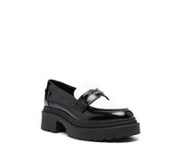 GUESS Mocassin Femme Finda2 FLTFI2 ELE14 BLKIV Noir, Black Ivory, 37 EU