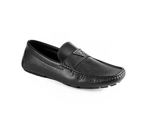 GUESS Mocassins Alai Driving Style pour Homme, Noir 001, 44 EU