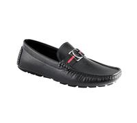 Guess Mocassins Askers pour Homme, Saffiano Noir 004, 43 EU