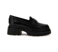 Guess - Mocassins en cuir noir - Femme - Chaussures - Noir - Taille: 40 EU