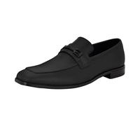 Guess Mocassins Hollas pour homme, Texture Saffiano Noir 001, 42 EU