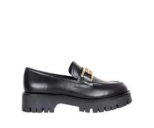 Guess - Mocassins Ilary à Enfiler en Cuir - Femme - Chaussures - Noir - Taille: 38 EU