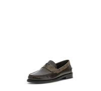 GUESS Mocassins Rossio à enfiler avec monogramme noir pour homme, marron, 43 EU