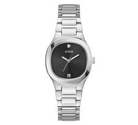 GUESS Montre à affichage analogique 'GD Eve' noir / argent, Taille One Size