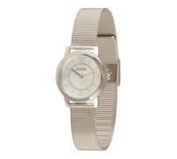 GUESS Montre à affichage analogique argent / blanc, Taille One Size