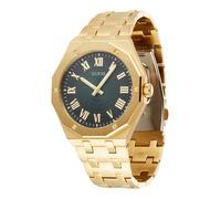 GUESS Montre à affichage analogique 'ASSET' or / vert foncé, Taille One Size