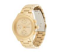 Guess Birdie GW1031L2 Montre à Quartz analogique pour Femme en Acier Inoxydable 36 mm Bracelet en Acier Inoxydable Doré 5 Bar Cadran Couleur Champagne Affichage de la Date