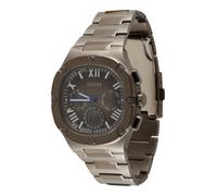 GUESS Montre à affichage analogique bleu / argent / blanc, Taille One Size