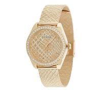 GUESS Montre à affichage analogique 'Boa' champagne / or / noir, Taille One Size