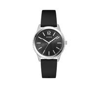 GUESS Montre à affichage analogique 'Chip' noir / argent, Taille One Size