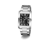 GUESS Montre à affichage analogique 'CLYDE' noir / argent, Taille One Size