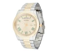 GUESS Montre à affichage analogique 'Connoisseur' or / roseau / argent, Taille One Size