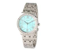 GUESS Montre à affichage analogique 'Cosmo' aqua / argent, Taille One Size