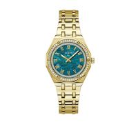 GUESS Montre à affichage analogique 'DESIRE' or / pétrole, Taille One Size