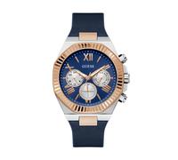 GUESS Montre à affichage analogique 'EQUITY' bleu marine / or, Taille One Size