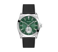 GUESS Montre à affichage analogique 'Greyson' vert / noir / argent, Taille One Size