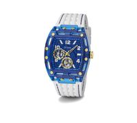 GUESS Montre à affichage analogique 'GT Phoenix' bleu / or / blanc, Taille One Size