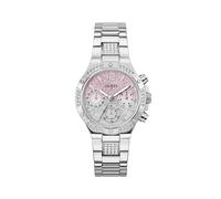 Guess Montre Harlow pour Femme en Argent 38 mm avec Bracelet en Acier Inoxydable et Protection Contre l'eau 3 Bars - GW0950L1