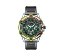 GUESS Montre à affichage analogique 'King' bleu clair / pomme / homard / noir, Taille One Size