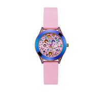 GUESS Montre à affichage analogique 'Mini Wonderlust' bleu / rose, Taille One Size