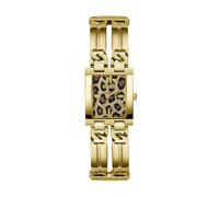 Guess Montre MOD ID Femme – Acier inoxydable doré, Cadran imprimé animal, Quartz