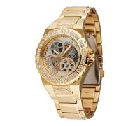 GUESS Montre à affichage analogique or / transparent, Taille One Size