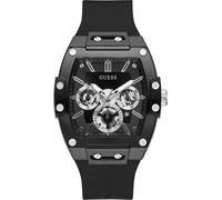 GUESS Montre à affichage analogique 'PHOENIX' noir / argent, Taille One Size