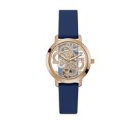 GUESS Montre à affichage analogique 'QUATTRO CLEAR ' bleu / or, Taille One Size