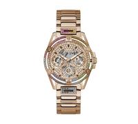 GUESS Montre à affichage analogique 'QUEEN ' or rose / mélange de couleurs, Taille One Size