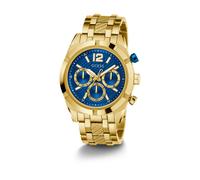 GUESS Montre à affichage analogique 'Resistance' bleu roi / or / blanc cassé, Taille One Size