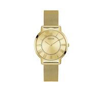 GUESS Montre Homme Quartz Analogique Bracelet Maille GW0832G1, Doré/Champagne, Classique