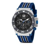 Guess - Montre Analogique à Quartz avec Fonction 12/24 Heures - Femme - Accessoires - Noir - Taille: ONE Size