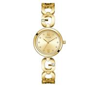 GUESS Montre femme GW0759L2 – Quartz, bracelet acier inoxydable doré, cadran avec zircons